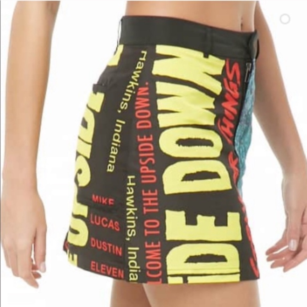 Nwot Stranger Things The Upside Down Novelty Skirt - image 3